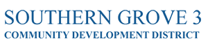 Southern Grove Community Development District 3 Logo